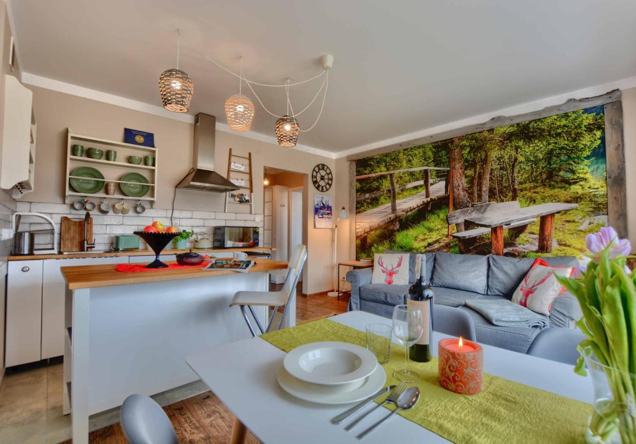 Ferienwohnung Apartament Zielona Mila Ustrzyki Dolne Exterior foto